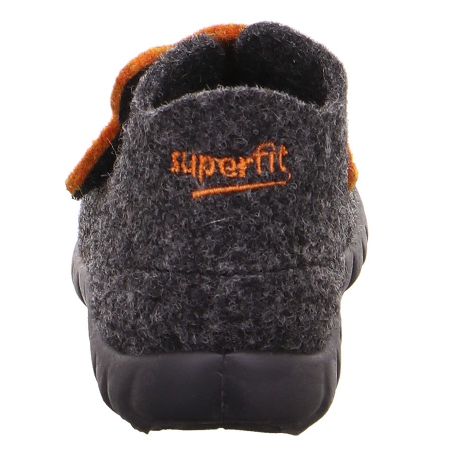 Comfortable and stylish grey SUPERFIT Hausschuh HAPPY 295-47 with adorable fox design