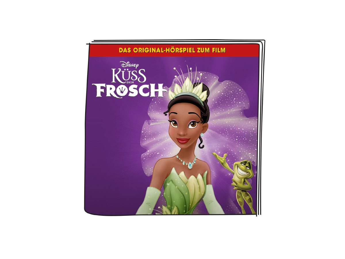 TONIES Figur - Disney - Küss den Frosch - A colorful figurine of a character from the Disney movie The Princess and the Frog, featuring detailed sculpting and vibrant colors, perfect for young fans of the beloved film