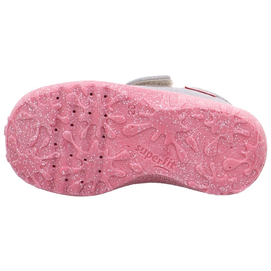 Super comfortable grey and pink slipper with adorable sheep design
