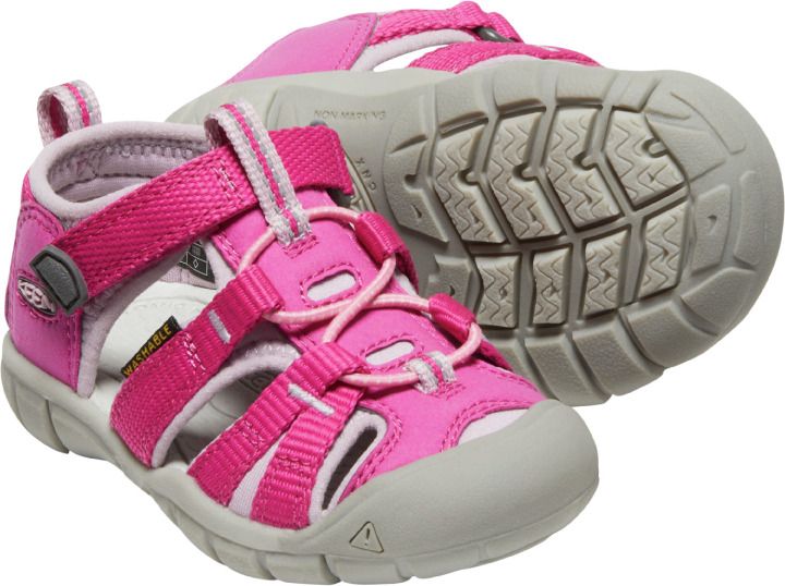 KEEN Halbsandale SEACAMP II CNX TOTS in pink with a comfortable and durable design for active toddlers