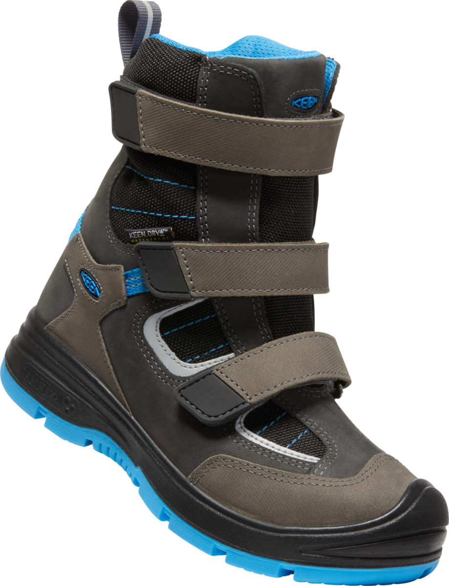 KEEN DRY TEX Stiefel RAVEN WINTER WP - anthrazit - blau waterproof winter boots in anthracite and blue color scheme Built to keep your feet warm and dry in cold, wet conditions