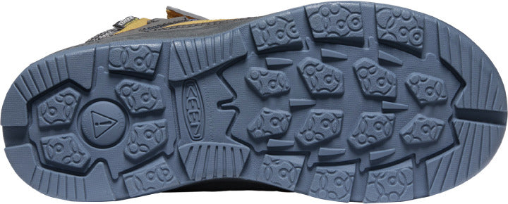 KEEN DRY TEX Knöchelschuh REDWOOD MID WP - curry - rauchblau from the top view