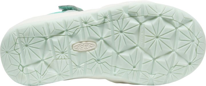 Aqua-colored KEEN Halbsandale MOXIE sandals with toe protection and comfortable fit