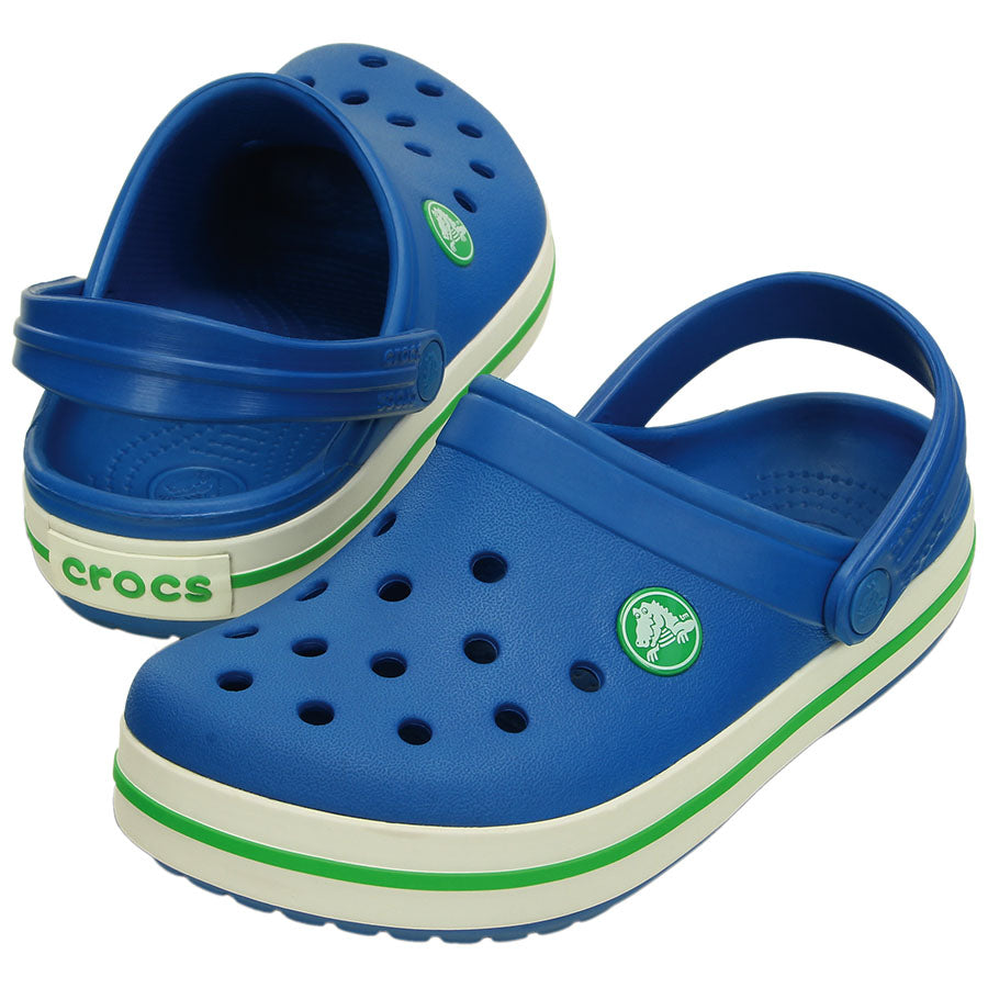 CROCS CROCBAND KIDS in ultramarine and green color, comfortable and durable footwear for children