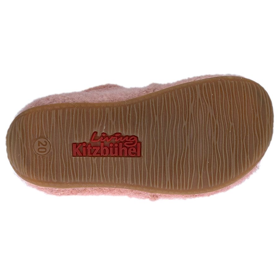 LIVING KITZBÜHEL Hausschuh 4200-311 - rosa - Rehkitz is a cozy pink slipper with a cute deer design, perfect for lounging at home