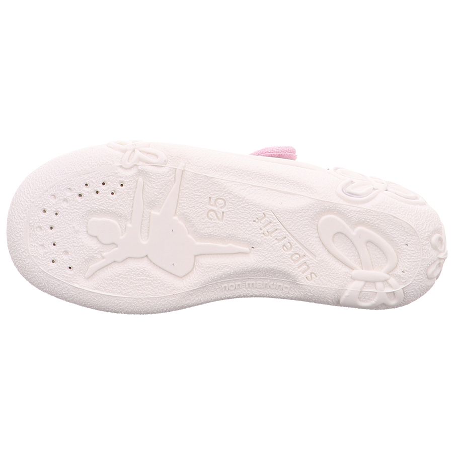 Comfortable and stylish SUPERFIT Hausschuh BELINDA 287-552 in pink and silver