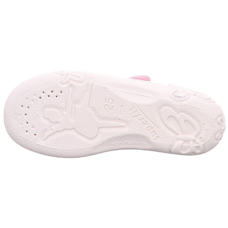 Comfortable and stylish SUPERFIT Hausschuh BELINDA 288-55 in pink with cherry designs