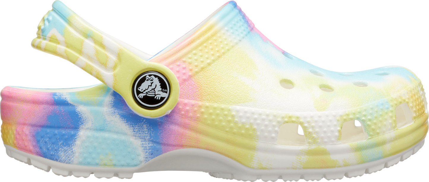 Colorful tie-dye graphic CROCS CLASSIC CLOG 206994-94S 206995-94S in bunt