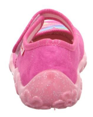 Adorable SUPERFIT Hausschuh BONNY 281-55 in pink featuring a cute rainbow unicorn design, perfect for cozy indoor wear