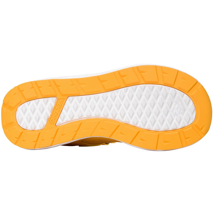 Pair of yellow VIKING GORE-TEX Halbschuh SPECTRUM LOW REFLECTIV GTX walking shoes