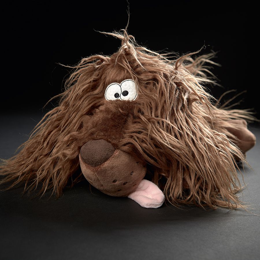 Sigikid BEASTS - Zottle Lottle 42808, ein weiches Kuscheltier in grün mit lustiger Frisur und kleinen Tatzen