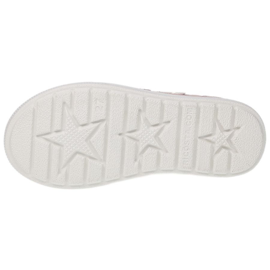 Seitliche Ansicht des RICOSTA Halbschuh JULA in Rosa mit funkelnden Sternen