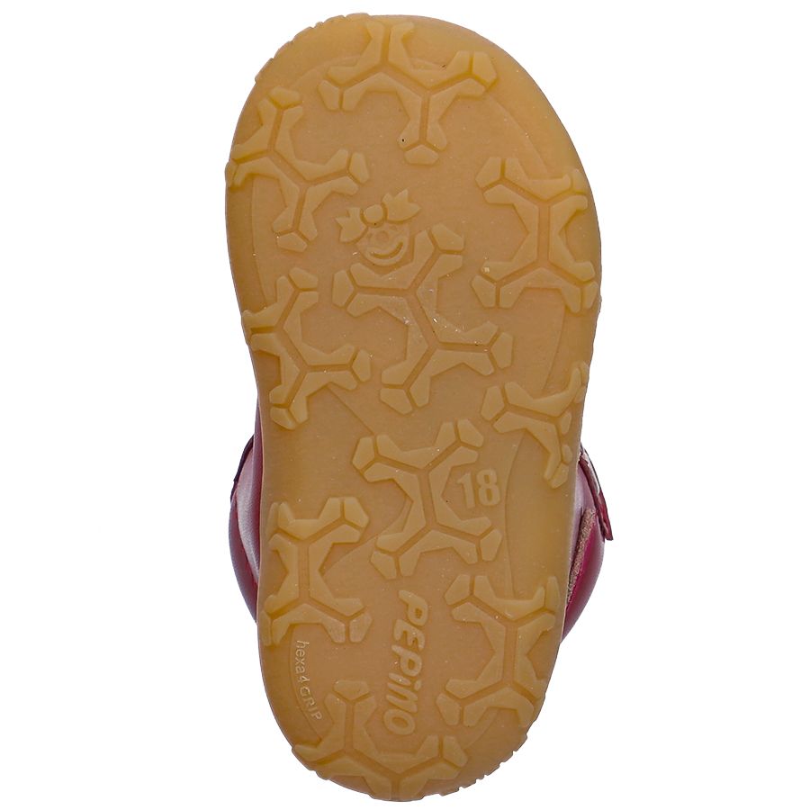 RICOSTA Knöchelschuh GEORGIE - dunkelrot, hochwertiger Kinderschuh aus dunkelrotem Leder