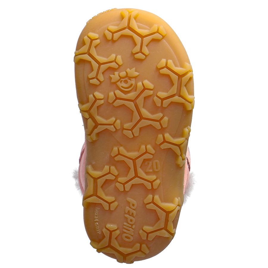 Pair of RICOSTA Knöchelschuh ELIA - altrosa ankle boots on display in a shoe store