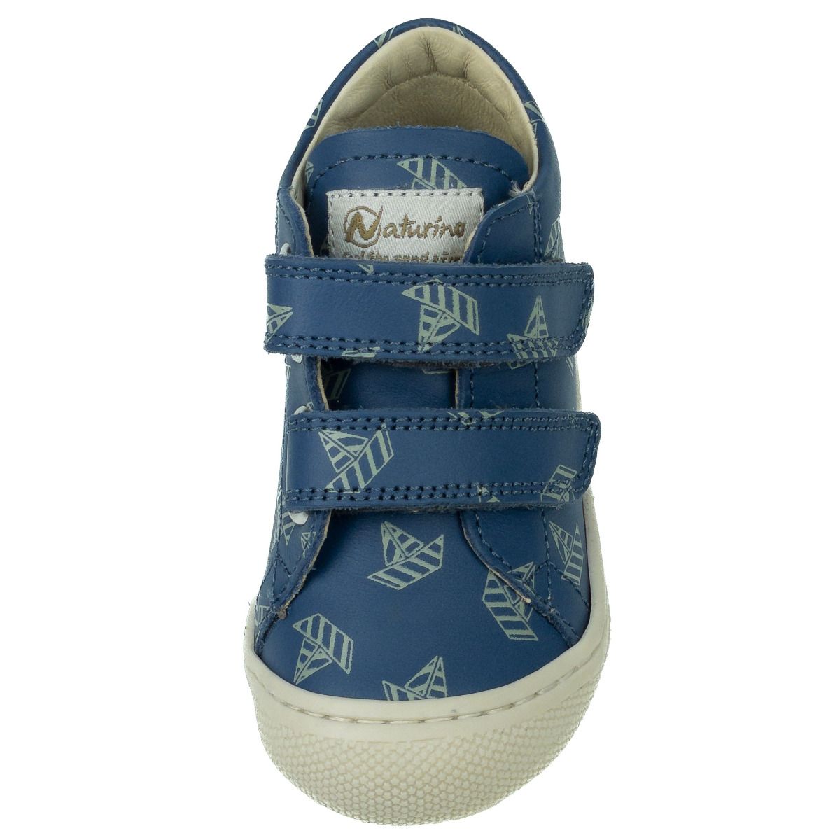 NATURINO COCOON Halbschuh in blue with fun ship design