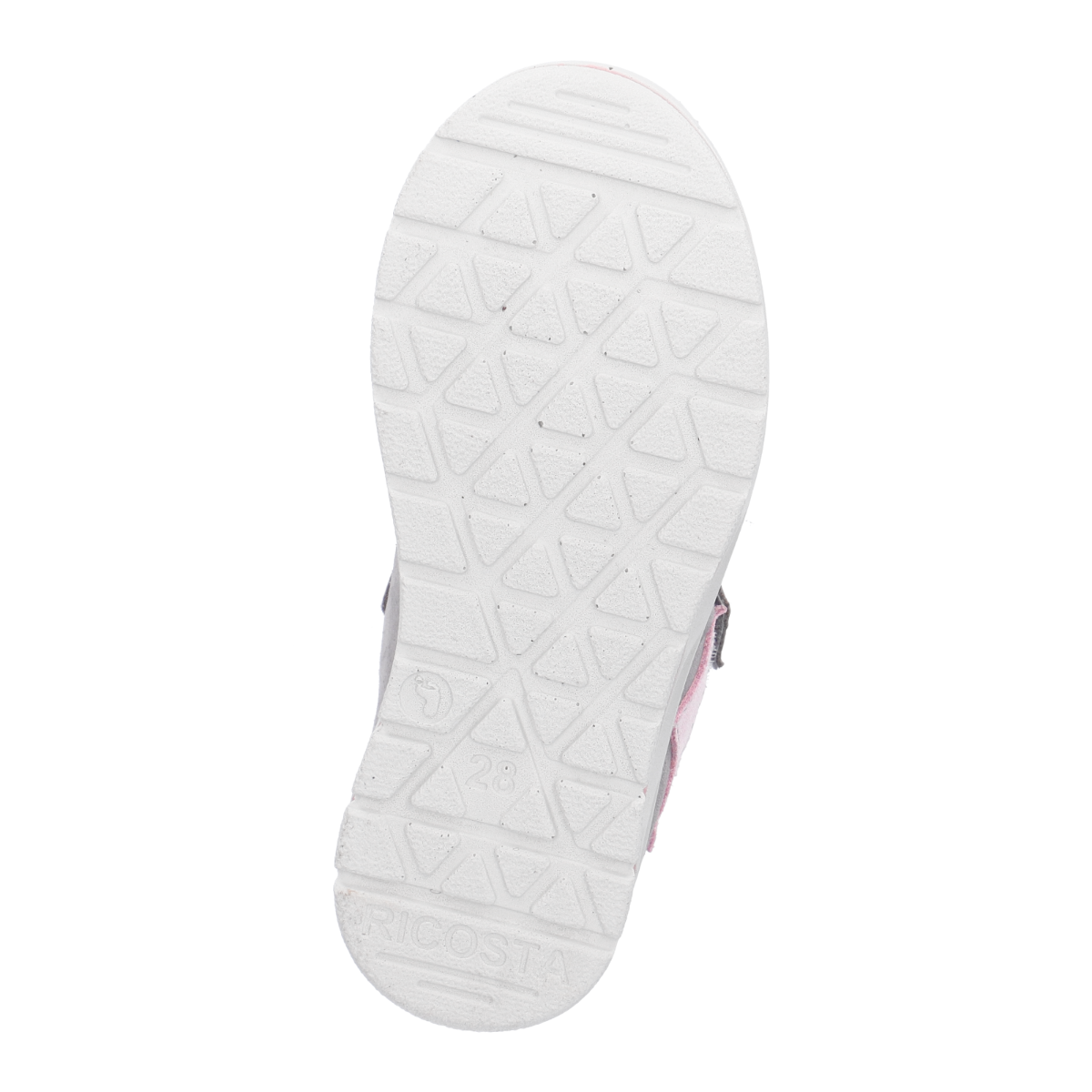 RICOSTA SYMPA-TEX Knöchelschuh KIM in grey and lilac color with star design