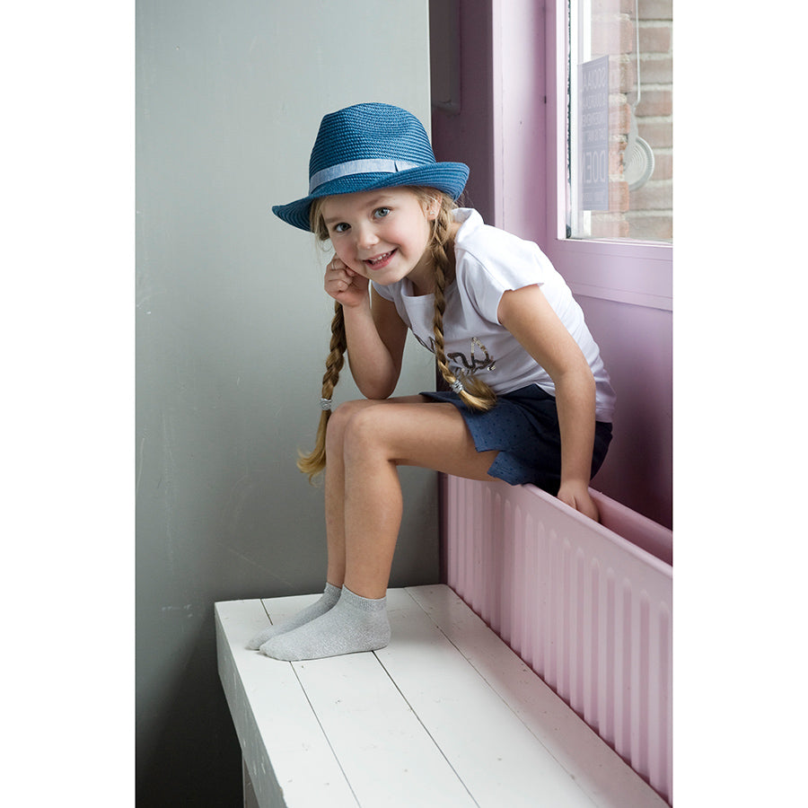 Modische und trendige Damen Sneaker Socken in silber von BONNIE DOON