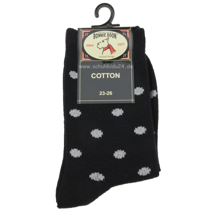 Hochwertige Damensocken mit stilvollem Punkte-Design in Schwarz