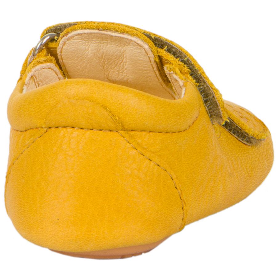 FRODDO G1140003-14 pre-walker half-sandal in yellow for toddlers with closed back