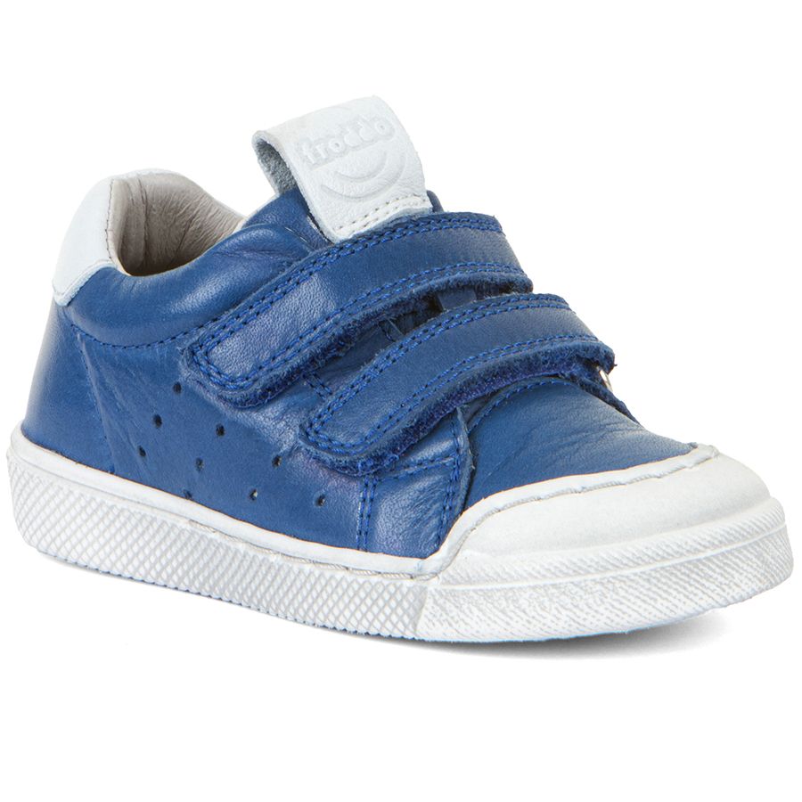 FRODDO Halbschuh G2130290-1 in königsblau and weiss with durable rubber sole and comfortable leather lining for kids