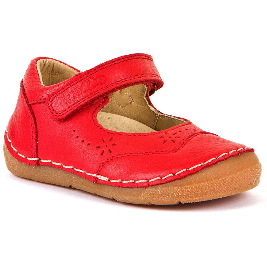 Red FRODDO Ballerina G2140053-4 with cute bow detail and comfortable design