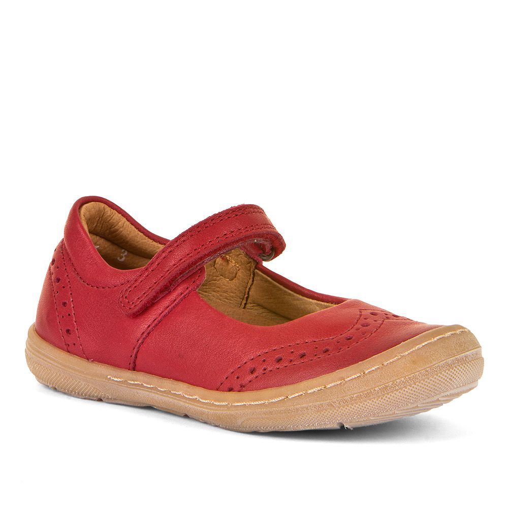 Red FRODDO Ballerina G3140133-3 with attractive bow detail and comfortable fit