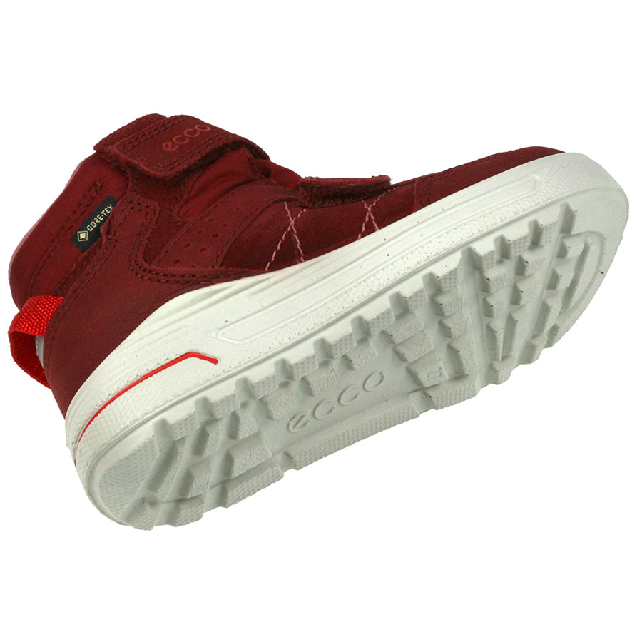 High-performance ECCO GORE-TEX Knöchelschuh URBAN in vibrant red color