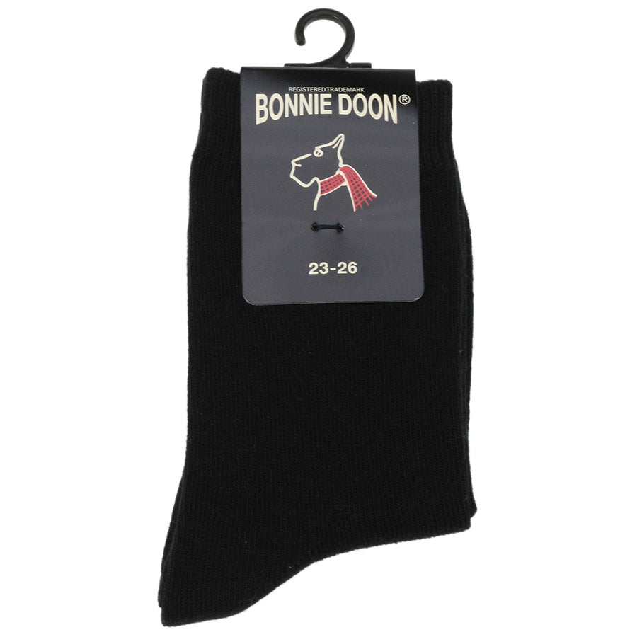 Bequeme und langlebige schwarze BONNIE DOON BN733401 Basic Socken