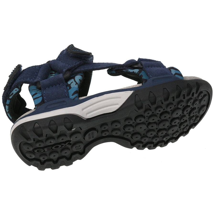 High-quality GEOX Sandale BOREALIS J720RE in blue and turquoise color, perfect for summer outings and beach adventures