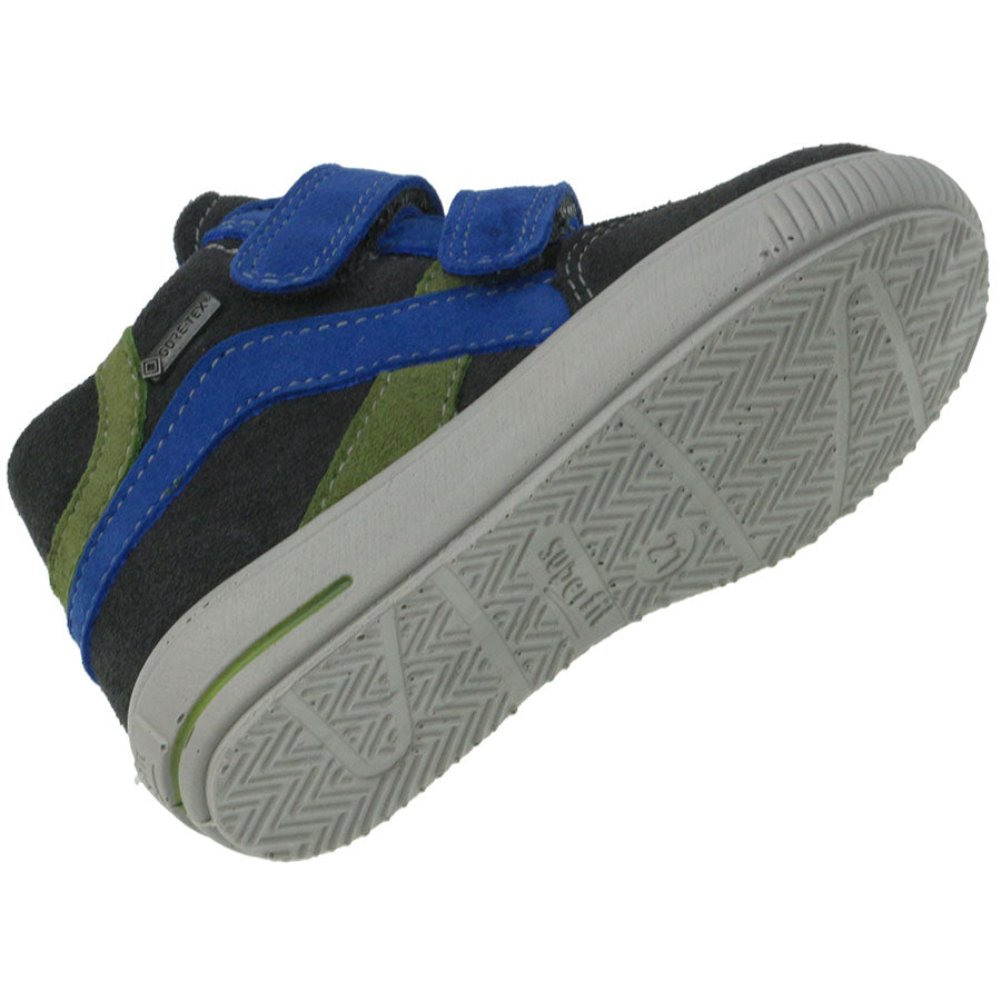 High-performance SUPERFIT GORE-TEX ankle shoe in grey and blue colorway