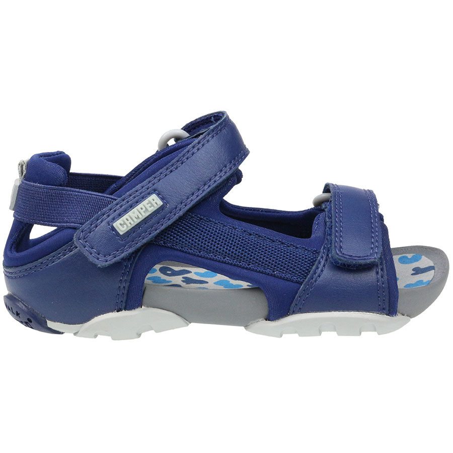 Alt text: CAMPER Sandale OUS KIDS 80188-060 - blau: Comfortable and stylish blue kids' sandal with durable design for outdoor play and summer adventures