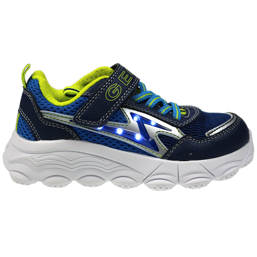 Royal blue and neon GEOX BLINKER Halbschuh SPHERITT J15E0B product image showcasing stylish design and comfort