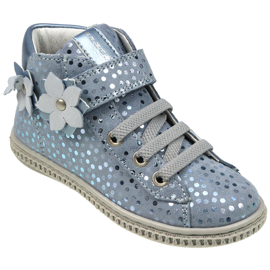 PRIMIGI Knöchelschuh 74190 - blau - Pünktchen is a stylish blue ankle shoe with polka dots