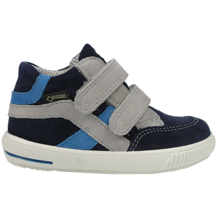 High-performance SUPERFIT GORE-TEX Knöchelschuh MOPPY 349-80 in blue and grey, perfect for outdoor activities and all-weather conditions