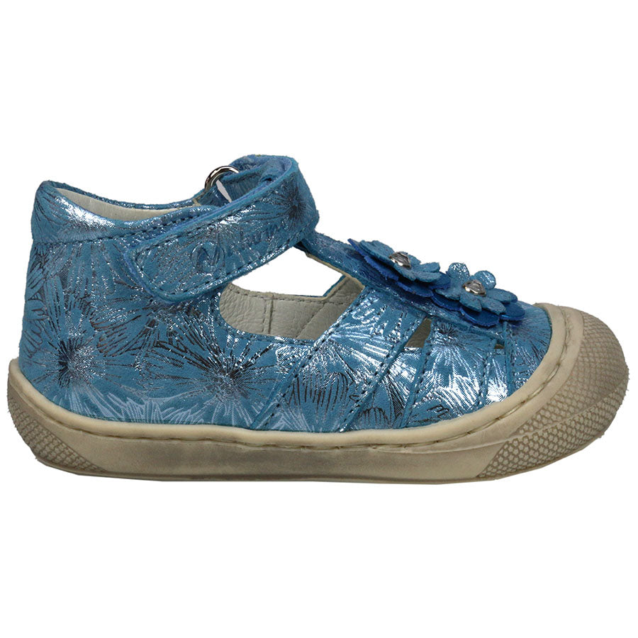 Beautiful blue and silver NATURINO Halbsandale MAGGY, perfect for summer adventures