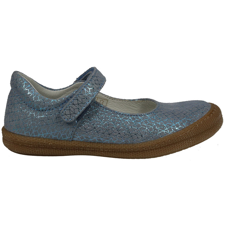 PRIMIGI Ballerina 34321 in eisblau metallic, a stylish and comfortable footwear option for girls