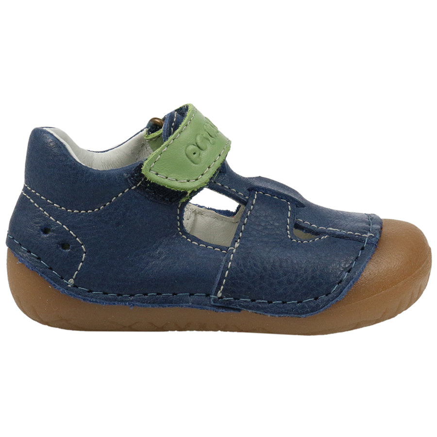 PRIMIGI PreWalker 34005 in blue and green, a comfortable and stylish shoe for babies learning to walk