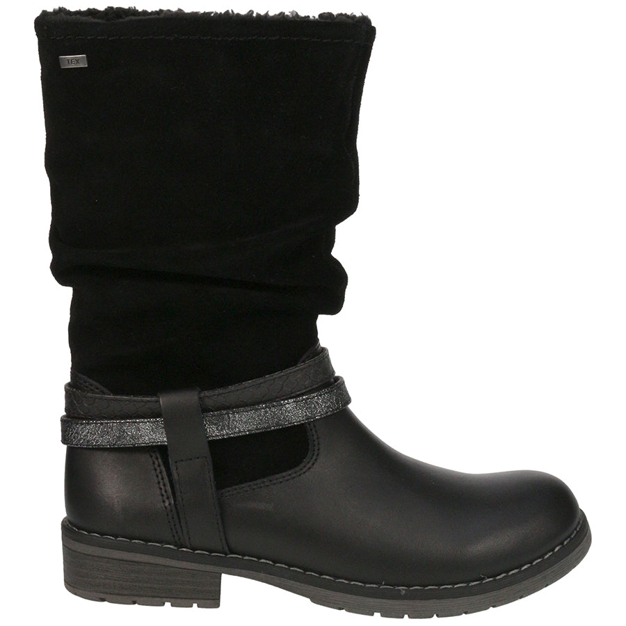 Black LURCHI TEX Stiefel LIA 17026-29 boots with durable construction and stylish design for kids