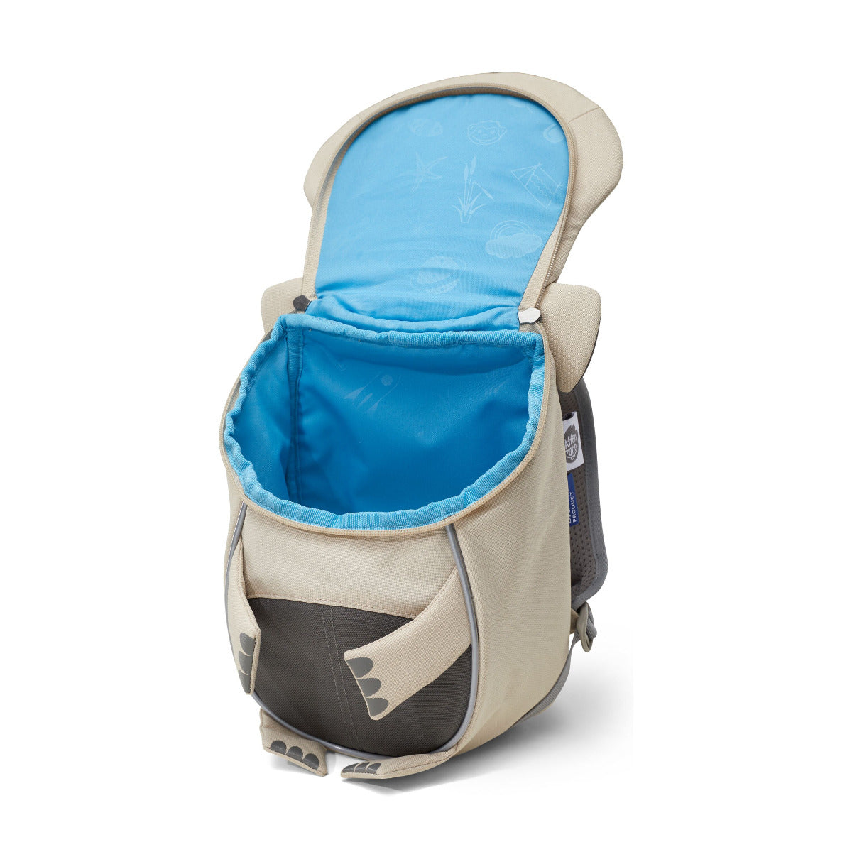 Colorful AFFENZAHN Rucksack KLEINER FREUND - Nashorn, small, durable, perfect for kids' school or outdoor adventures