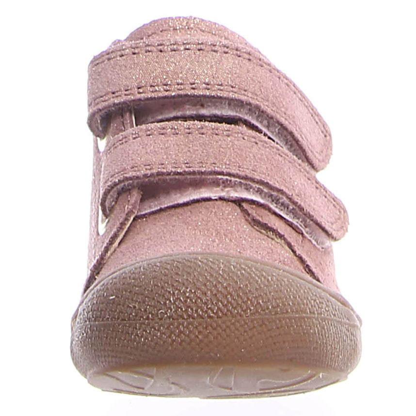 Cute and stylish NATURINO Halbschuh COCOON in pink with gold glitter