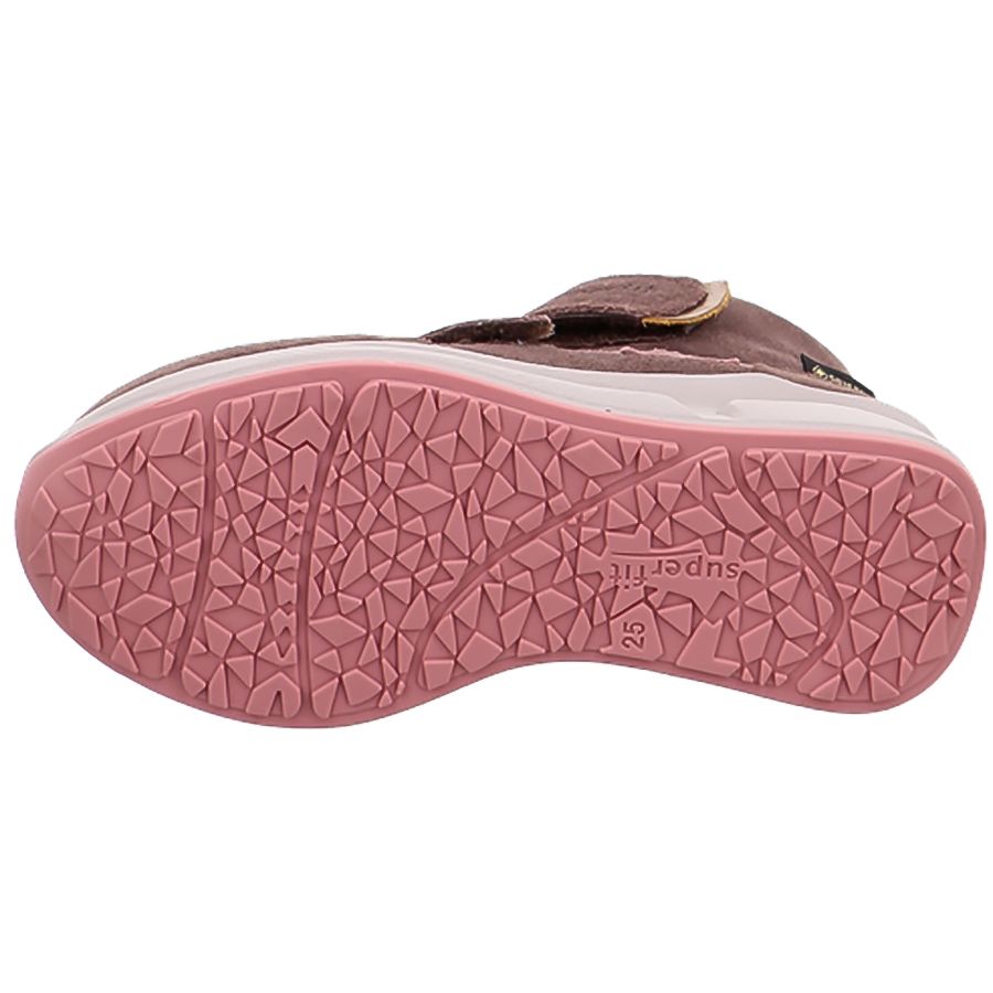 Women's SUPERFIT GORE-TEX Merida 9183-85 ankle shoe in lilac and pink with glitter details