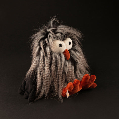 Bunte Eule aus Stoff als dekorative und praktische Schüssel für kleine Kinder