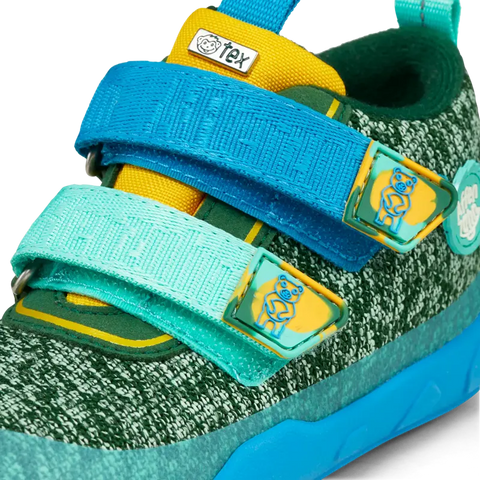 Colorful blue, green, and yellow AFFENZAHN TEX Knöchelschuh HAPPY BÄR product image
