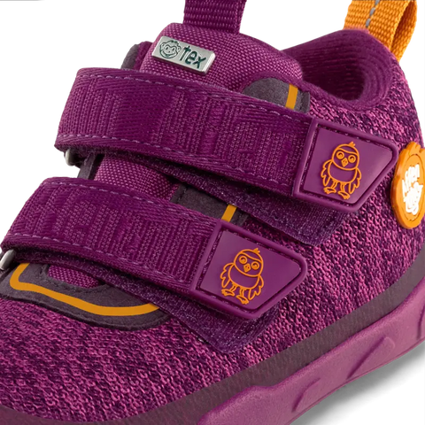 Colorful AFFENZAHN TEX Knöchelschuh HAPPY VOGEL in beere and gelb