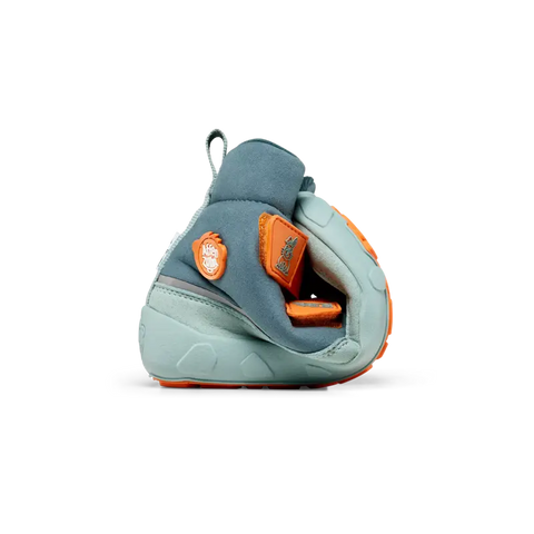 Colorful petrol, mint, and orange AFFENZAHN TEX Stiefel COMFY VEGAN Hase boots with cute rabbit design