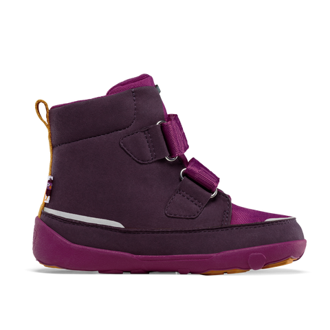 Children's AFFENZAHN TEX Stiefel COMFY VEGAN VOGEL - beere boots in berry color