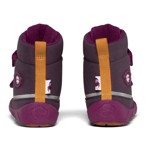 Vegan AFFENZAHN TEX Stiefel COMFY VEGAN VOGEL - beere boots for children