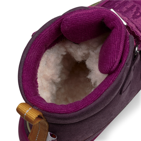 Durable and stylish AFFENZAHN TEX Stiefel COMFY VEGAN VOGEL - beere kids' boots