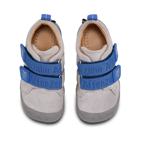  Grau mit blauen Details und niedlichem Hunde-Motiv 