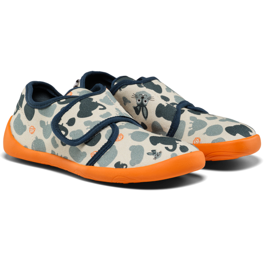 AFFENZAHN Hausschuh COTTON MOVY - Hase aus nachhaltiger Baumwolle und mit süßem Hasenmotiv